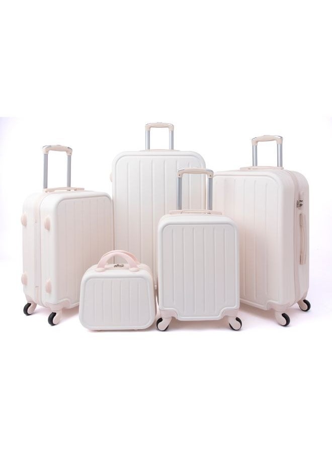 LIMRA - Limra Luggage Trolley Bags set of 5 Pcs ,Light Beige - Image 1
