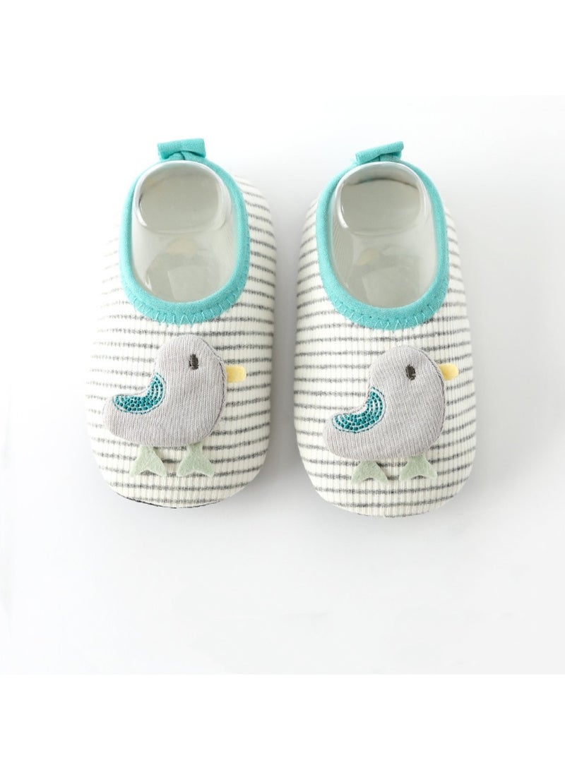 Non-Skid Sock Shoes for Toddlers Floor Shoes Soft-soled Breathable Toddler Sock Shoes Green Bird Size XS (Suitable For Feet Within 10CM) - Image 1