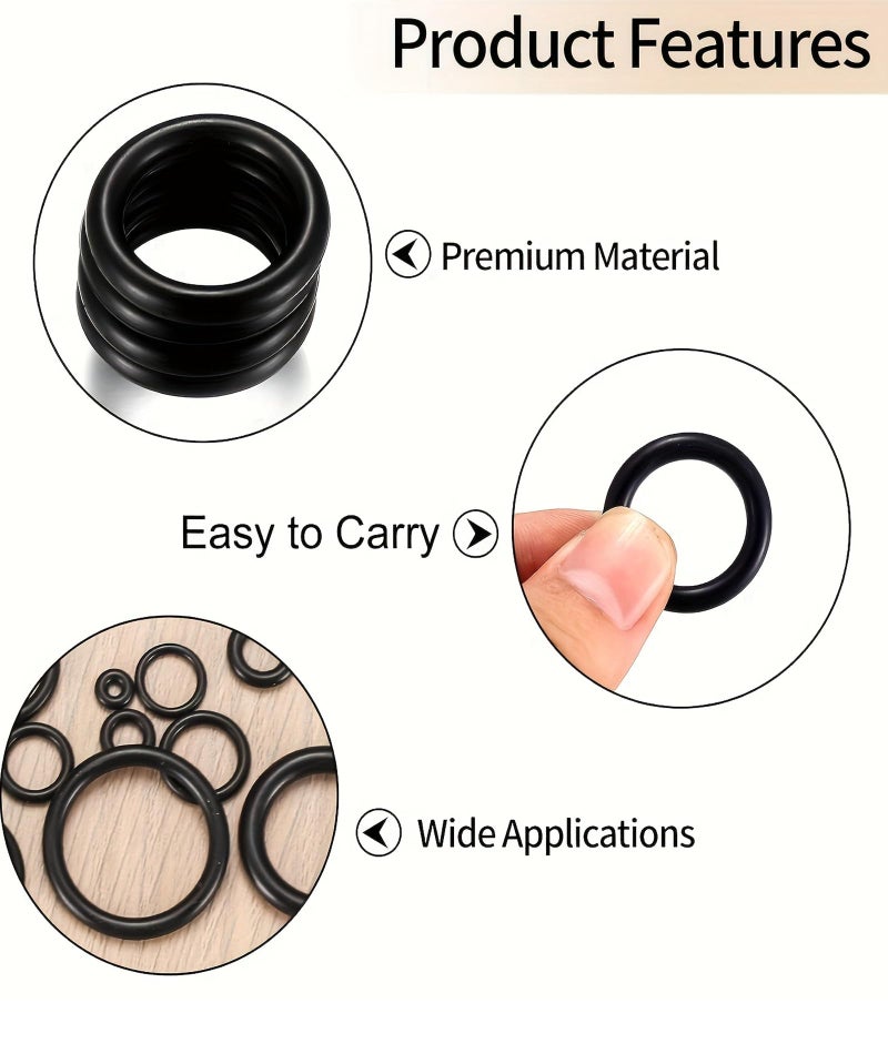 AGMITRAKA 990-Piece Nitrile Rubber O-Ring Kit for Pressure Washer Gun, Compatible with Car Washer, High Pressure Washer Accessories Set with Multiple Sizes of Rubber Washer Rings - Image 3