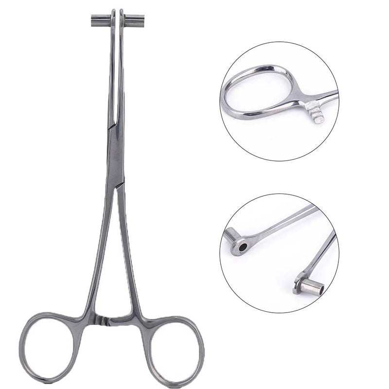 Body Piercing Tool: Stainless Steel Forceps Clamp - Comfortable Grip With Staggered Teeth, Effort-Saving, High Temperature Sterilizable for Professional Piercing Artists & At-Home Use - Image 4
