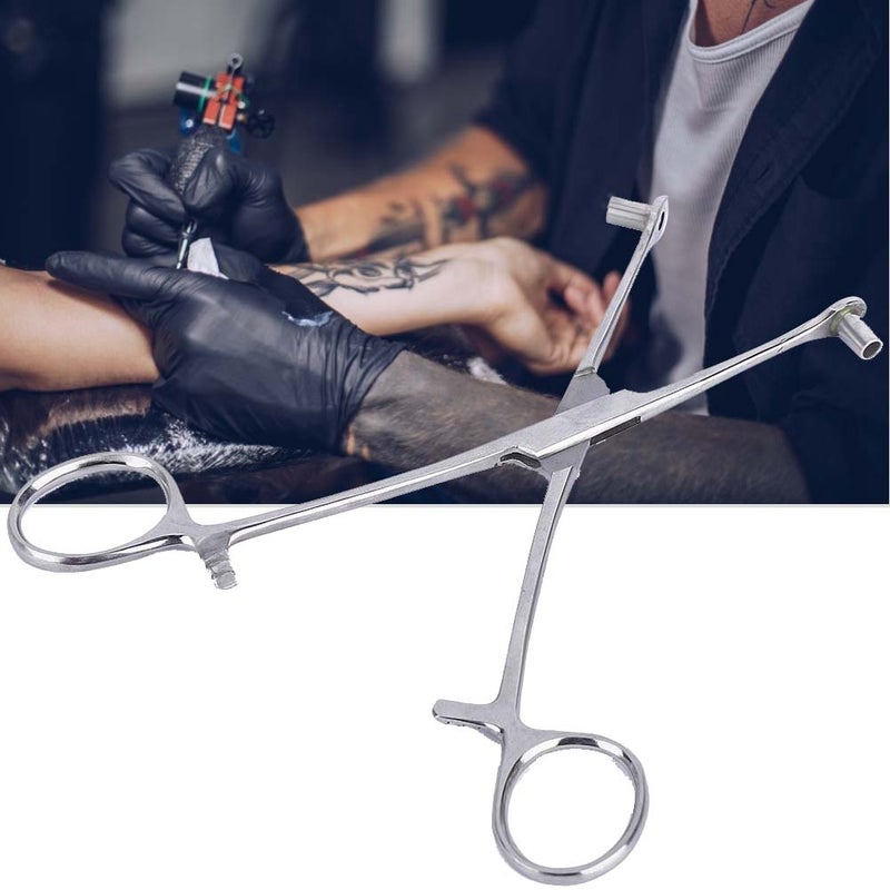 Body Piercing Tool: Stainless Steel Forceps Clamp - Comfortable Grip With Staggered Teeth, Effort-Saving, High Temperature Sterilizable for Professional Piercing Artists & At-Home Use - Image 5