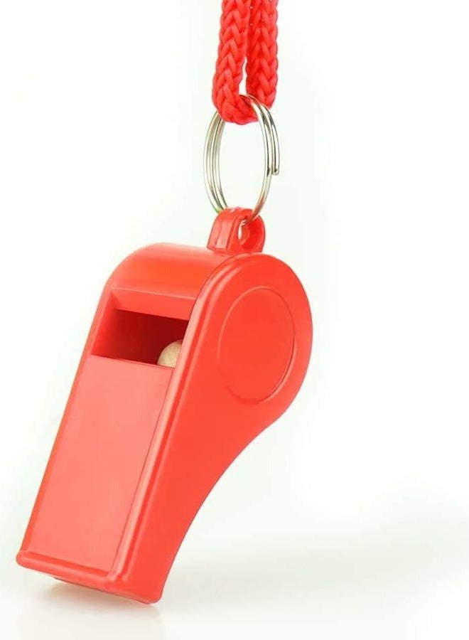 FYA Whistle, Red Emergency Whistle with Lanyard, 2PCS Super Loud Plastic Whistles Perfect for Self-Defense, Lifeguard and Emergencies - Image 5