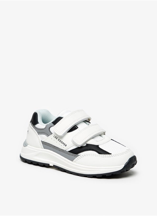 Lee Cooper - Boys' Colourblock Sports Shoes With Hook And Loop Closure - Image 1