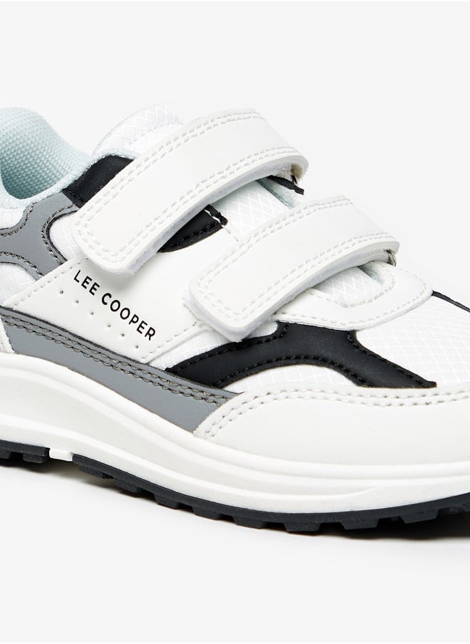Lee Cooper - Boys' Colourblock Sports Shoes With Hook And Loop Closure - Image 1