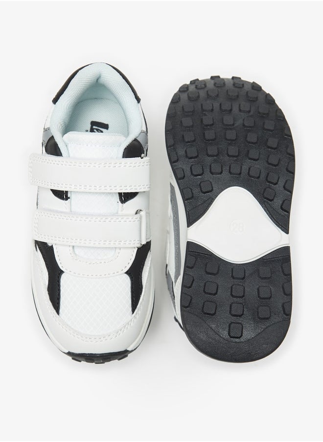 Lee Cooper - Boys' Colourblock Sports Shoes With Hook And Loop Closure - Image 1