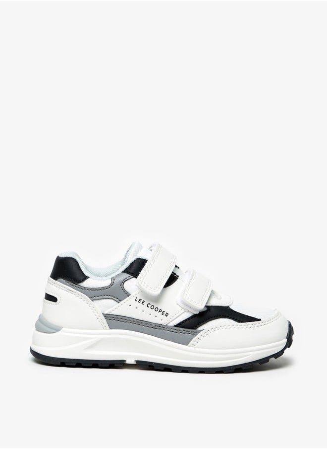 Lee Cooper - Boys' Colourblock Sports Shoes With Hook And Loop Closure - Image 1