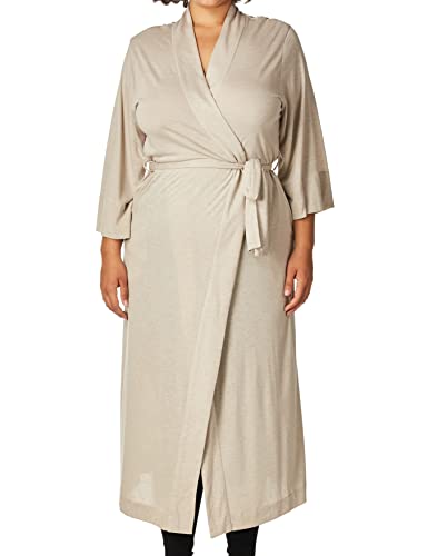 Natori Women's Shangri-la Solid Knit Robe, Cashmere, Small - Image 3