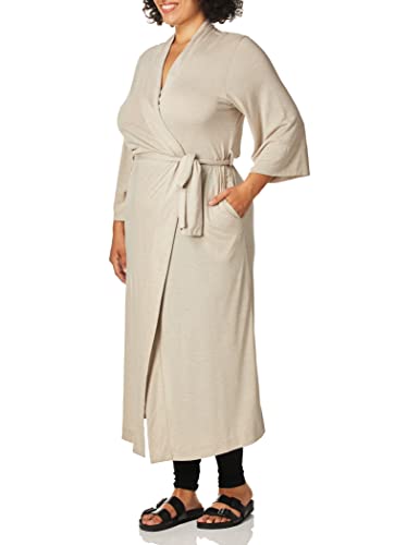 Natori Women's Shangri-la Solid Knit Robe, Cashmere, Small - Image 4