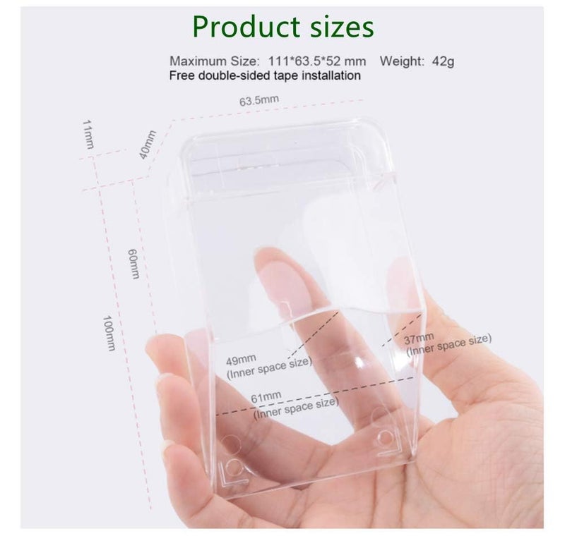 Zbdroxygen Waterproof Switch Box for Outdoor, Transparent Door Bell Cover for Rain Protection, Weatherproof Door Bell Switch Cover for Rain, Snow and Dust, Suitable for Apartments and Homes - Image 3