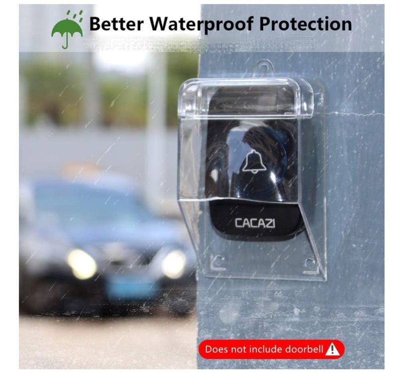 Zbdroxygen Waterproof Switch Box for Outdoor, Transparent Door Bell Cover for Rain Protection, Weatherproof Door Bell Switch Cover for Rain, Snow and Dust, Suitable for Apartments and Homes - Image 2