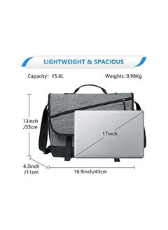 erorex Messenger Bag for Men, Fashion 15-17in Laptop Crossbody Shoulder Bag Water Resistant Satchel Briefcase for Women, Work, School  - Image 1
