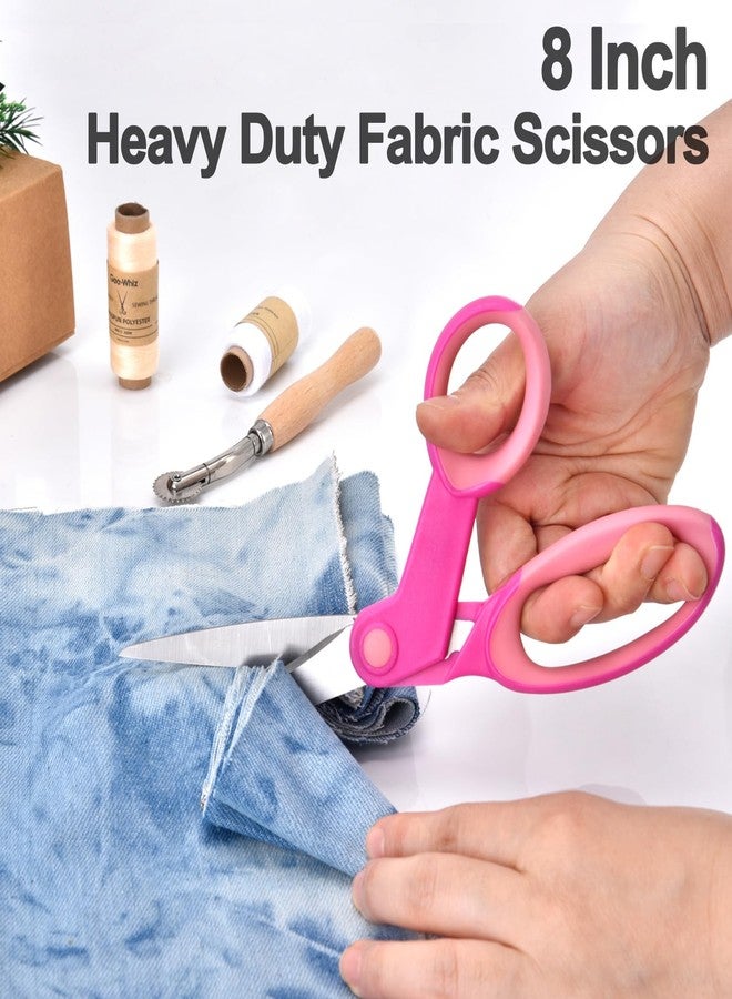 Zicolu Premium Sewing Scissors Bundle: Heavy Duty Fabric, Detail Embroidery & Small Selvedge Scissors, Thread Snips for Tailoring, Dressmaking, Quilting & Arts&Crafts - Image 2