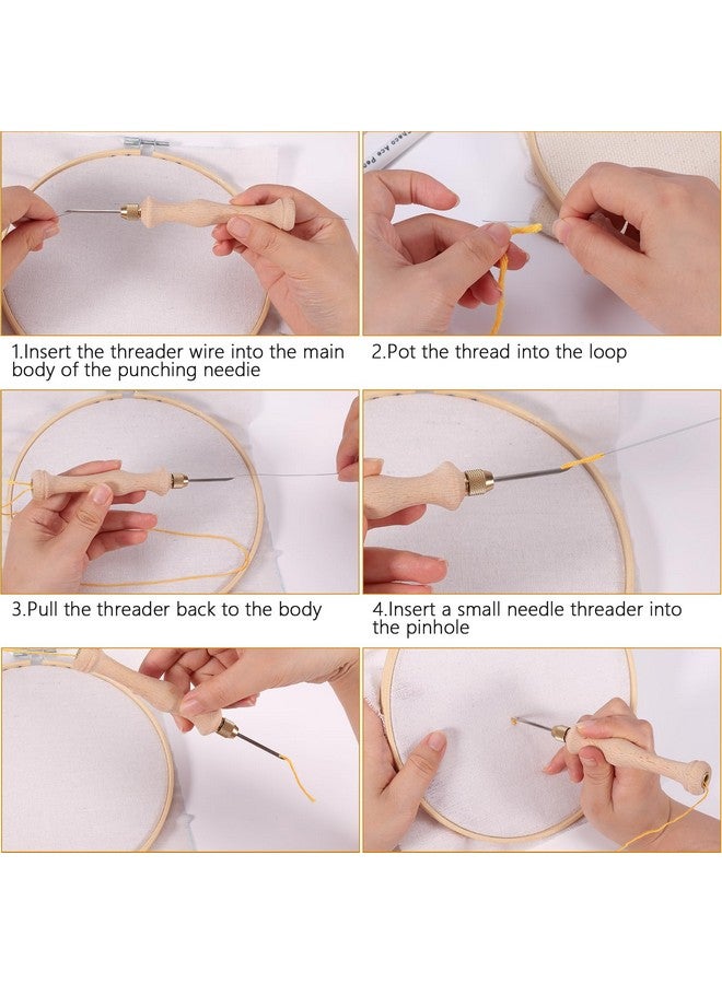 Pllieay Punch Needle, Wooden Punch Needle Tool, Adjustable Embroidery Punch Needle Tool For Punch Needle, Diy Craft Stitching - Image 5
