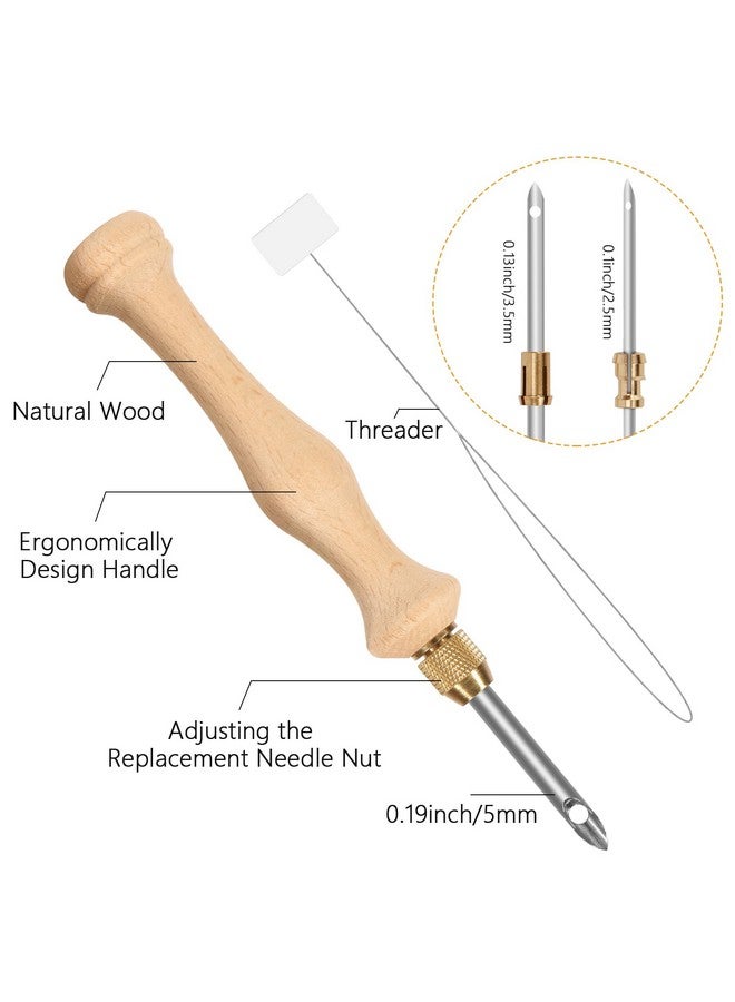 Pllieay Punch Needle, Wooden Punch Needle Tool, Adjustable Embroidery Punch Needle Tool For Punch Needle, Diy Craft Stitching - Image 2