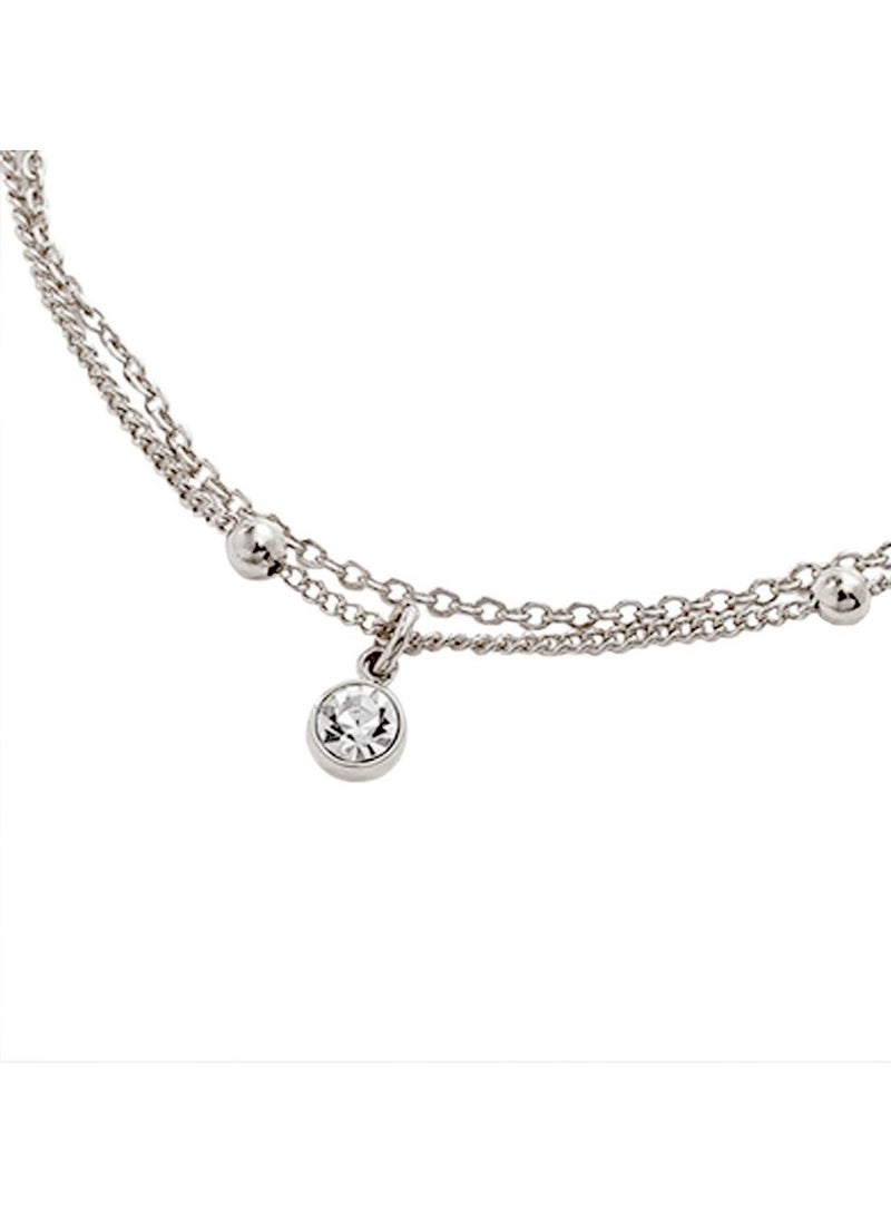 Alissa Women’s Silver Stainless Steel Anklet with Beads – Adjustable, Tarnish-Free Durable Foot Jewelry for Daily & Party Wear - Image 4