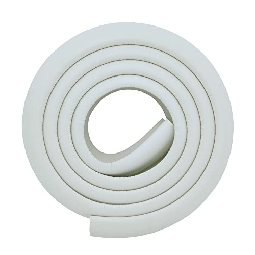 M2cbridge L Shape Extra Thick Furniture Table Edge Protectors Foam Baby Safety Bumper Guard 6.5 Ft (Off White) - Image 2