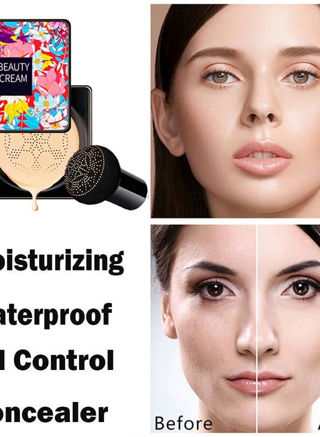 ZDHSOY Mushroom Head Air Cushion CC Cream, Mushroom Head Air Cushion BB Cream/Air Cushion CC Cream/Concealer Long Lasting Nude Makeup Foundation,Oil Control, Moisturizing Air BB Cream  - Image 5