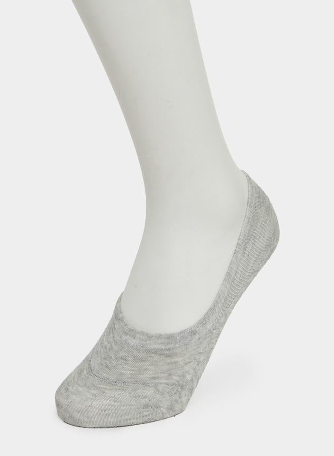 ستايلي عبوة من 3 - جوارب بطانة حذاء سادة - Image 3