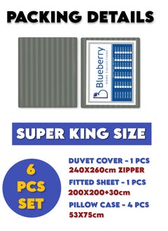 6 Pieces Super King Bed Sheet Set With Duvet Cover Bedding Set - pzsku/Z7557C8611430542B8AD5Z/45/_/1728743970/ba4099f8-e217-428e-9f29-19f138e4b20f