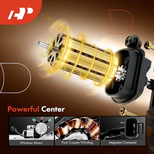 A-Premium Electric Power Window Regulator with Motor Compatible with Pontiac Grand Prix 1997-2003 Sedan Rear Right Passenger Side - Image 4