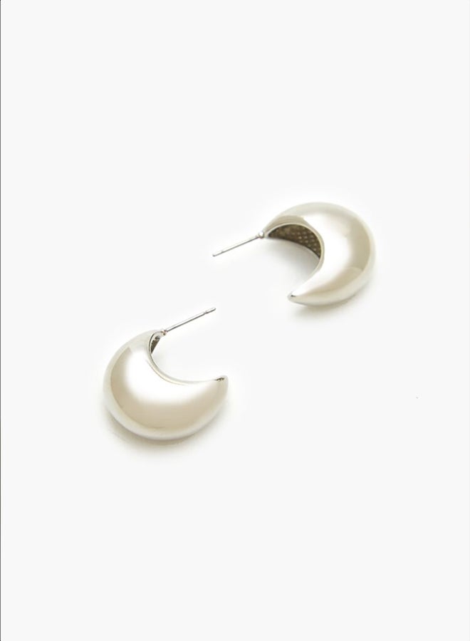 FOREVER 21 Smooth Geo Hoop Earrings  - Image 4