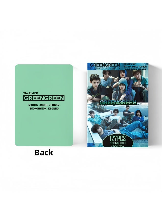 Harse 127Pcs CORTIS New Album GREENGREEN Lomo Cards and Stickers - Image 4
