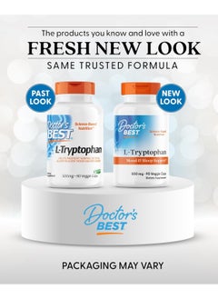 Doctor's Best L-Tryptophan , Helps Sleep, Healthy Mood & Behavior, Non-GMO, Vegan, Gluten & Soy Free, Veggie Caps, Promotes Normal, Healthy Restful Sleep, 90 Count  - Image 3