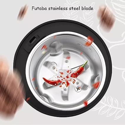 Qrex Portable Electric Coffee Spice Grinder Small Mill Food Powder Grinder Machine Electric Stainless Steel Herbs Spices Nuts Grain Grinder - Image 3