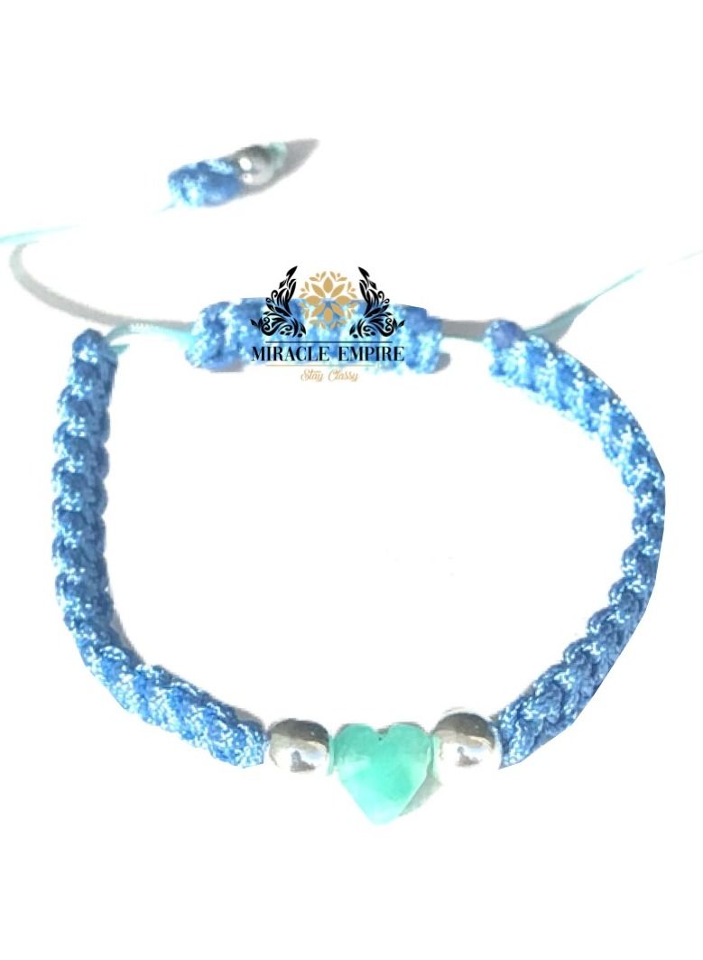 Miracle Empire Colombian Emerald Heart Shape Powerful Bracelet For Wealth Abundance, Prosperity And Growth  - Image 2