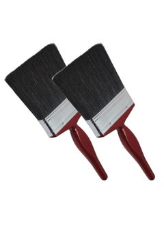 Pack Of 2 Professional Masonry Paint Brushes For Walls Ceilings Decorating Furniture And Fence Painting - 628 Red 5