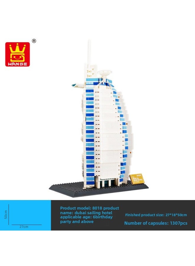 Wange 5218 Toy Supply Building Blocks Castle Building Blocks Model Splicing Building Blocks Small Particles-Color:Wange 6212: 2409PCs, Renwang Gate, Qingshui Temple, Japan  - Image 3