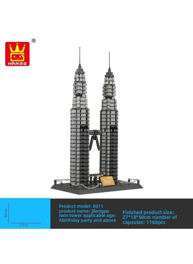 Wange 5218 Toy Supply Building Blocks Castle Building Blocks Model Splicing Building Blocks Small Particles-Color:Wange 6212: 2409PCs, Renwang Gate, Qingshui Temple, Japan  - Image 5