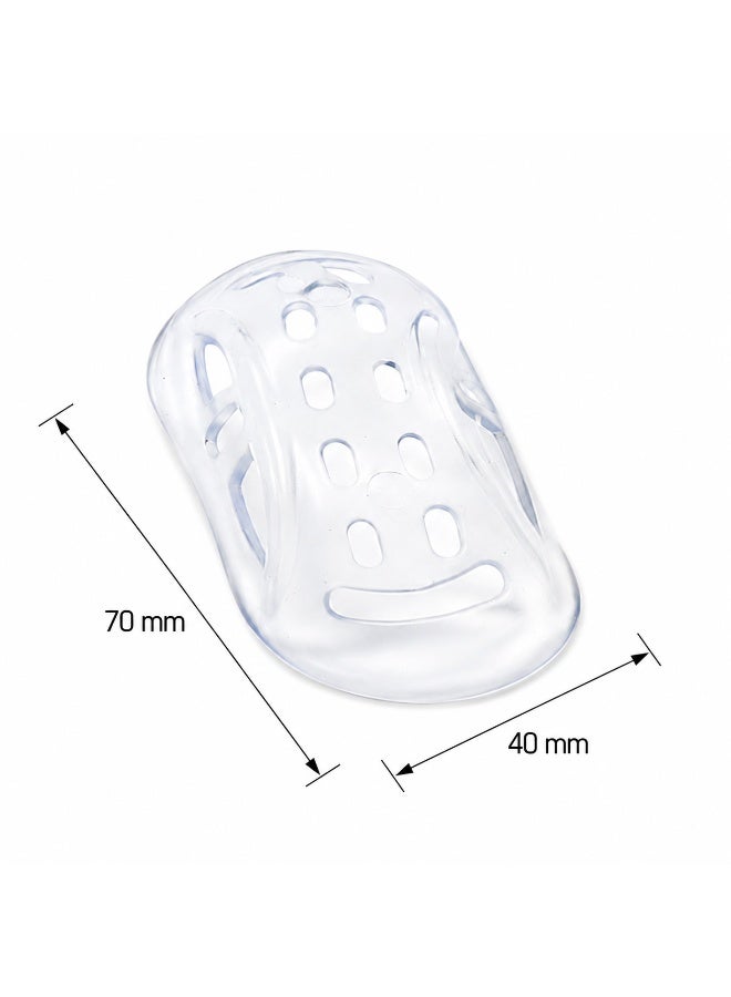 Helmet Accessories Chin Support Pvc Soft Rubber Safety Buckle Motorcycle Plastic Chin Pad Helmet Lower Jaw Buckle in Stock - Image 3