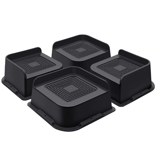ANNKUT Bed Risers 2 Inch Heavy Duty, Furniture Risers for Bed Desk Table Sofa Couch,Oversized Bed Lifts Risers,Support up to 5000 Lbs(4 Pack Black) - Image 1