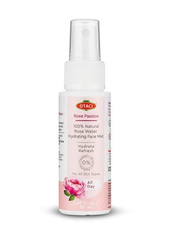 OTACI Otaci Rose Passion 100% Natural Rose Water Hydrating Face Mist, Spray Rosewater Face Mist Facial Hydrating Natural Skin - Travel Size  - Image 1