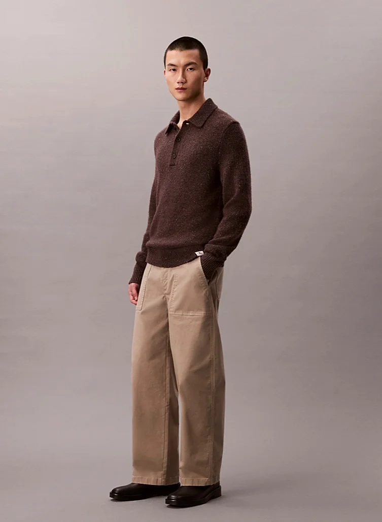 Calvin Klein Jeans  Barrel Utility Chino Trousers for Men | Best Price UAE