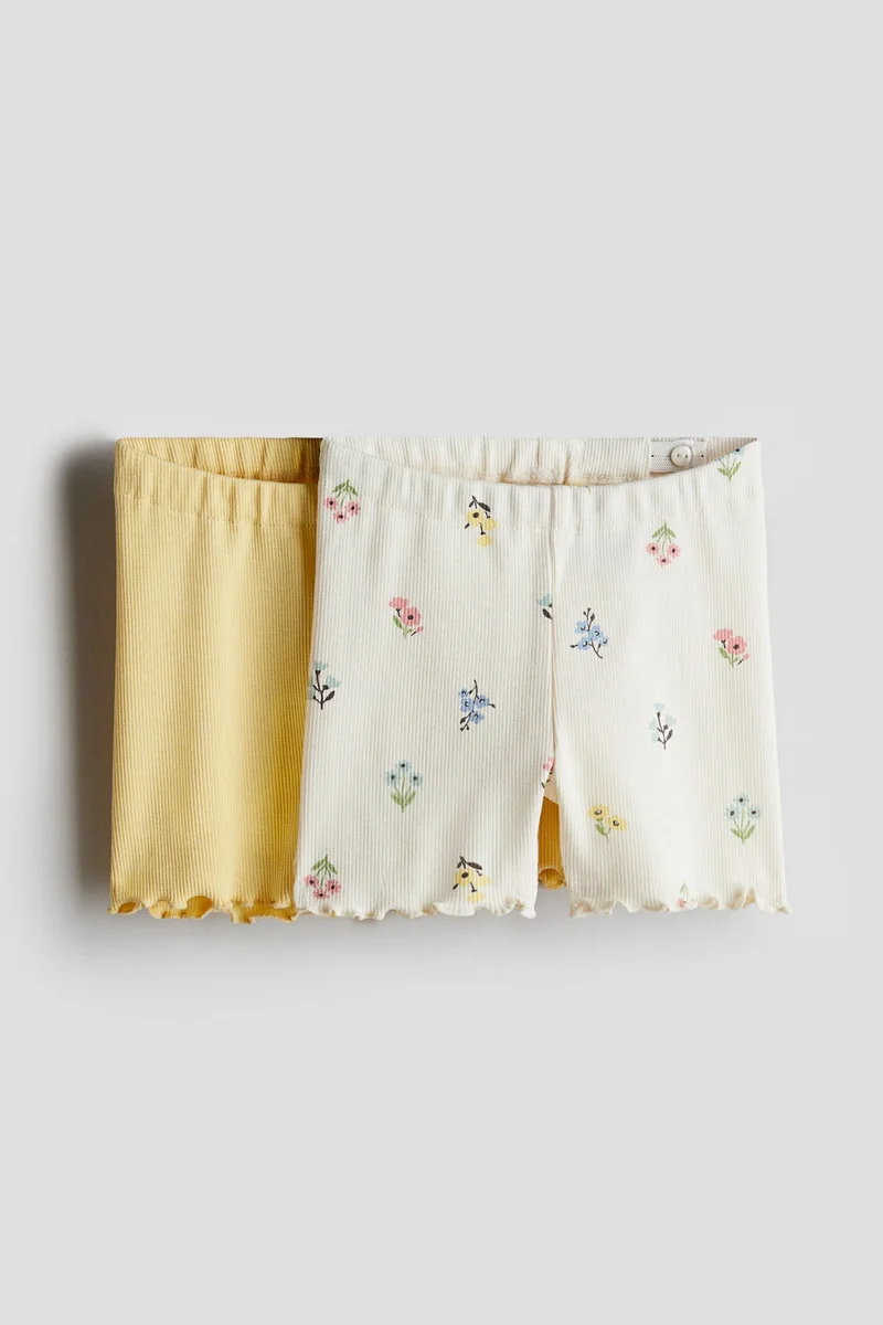 H&M 2-pack ribbed cycling shorts