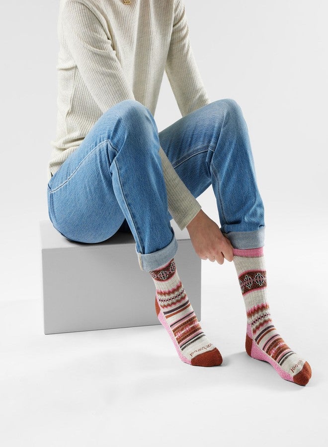 Smartwool, Unisex, Everyday Snowed In Sweater Crew Socks, Garden Pink, Small - Image 2