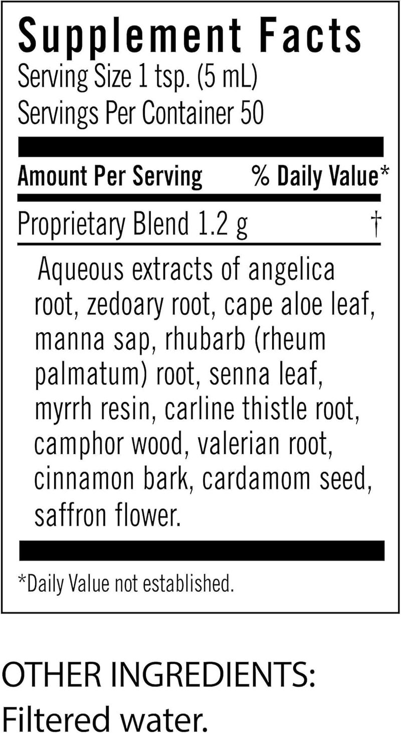 Flora Swedish Bitters  Vegan Digestive Health Supplement  Marias Original Formula  Includes Angelica Root Valerian Root Myrrh Resin  More  NonGMO  Kosher  85 fl oz Glass Bottle - Image 2