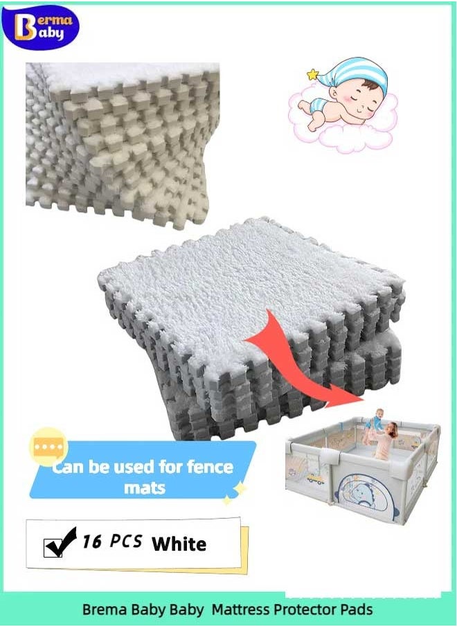 Berma Baby 16 Pcs Foam Play Mat for Kids,Baby Puzzle Mat, Kids Playpen Interlocking EVA Tiles,Educational Toys Gift for Encourage Logic, Coordination and Sensory Skills,Infants Crawling Room Decor  - Image 1