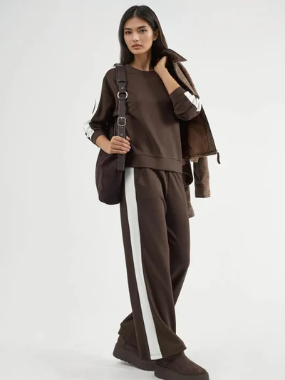 HICCUP Modal Touch Regular Fit Sweatshirt & Pants Set Bersan Collection