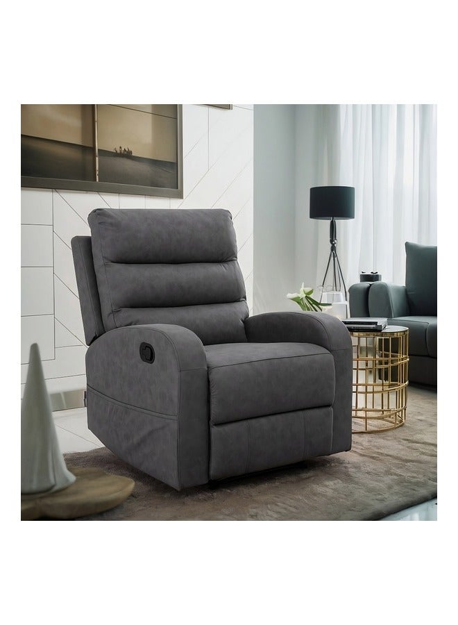 Micasa Elegant And Modern Design Manual Recliner Chair Dark Grey 102.5 X 84 X 85 Cm Sx-81407 Grey - Image 5
