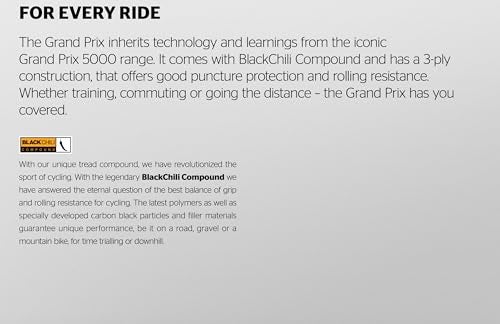 Continental Grand Prix PolyX Breaker Road Bike Tire Road Tire Built for Every Ride BlackChili PolyX Breaker Black 700x23 - Image 3