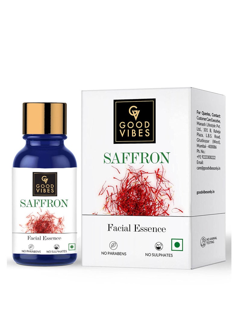 Good Vibes Good Vibes Saffron Facial Essence 10 ml Skin Soothing And Hydrating Face Serum  - Image 1