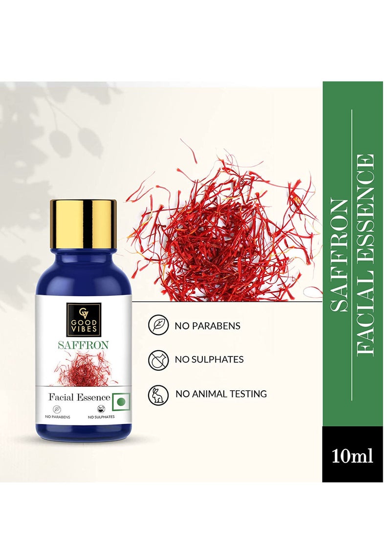 Good Vibes Good Vibes Saffron Facial Essence 10 ml Skin Soothing And Hydrating Face Serum  - Image 2