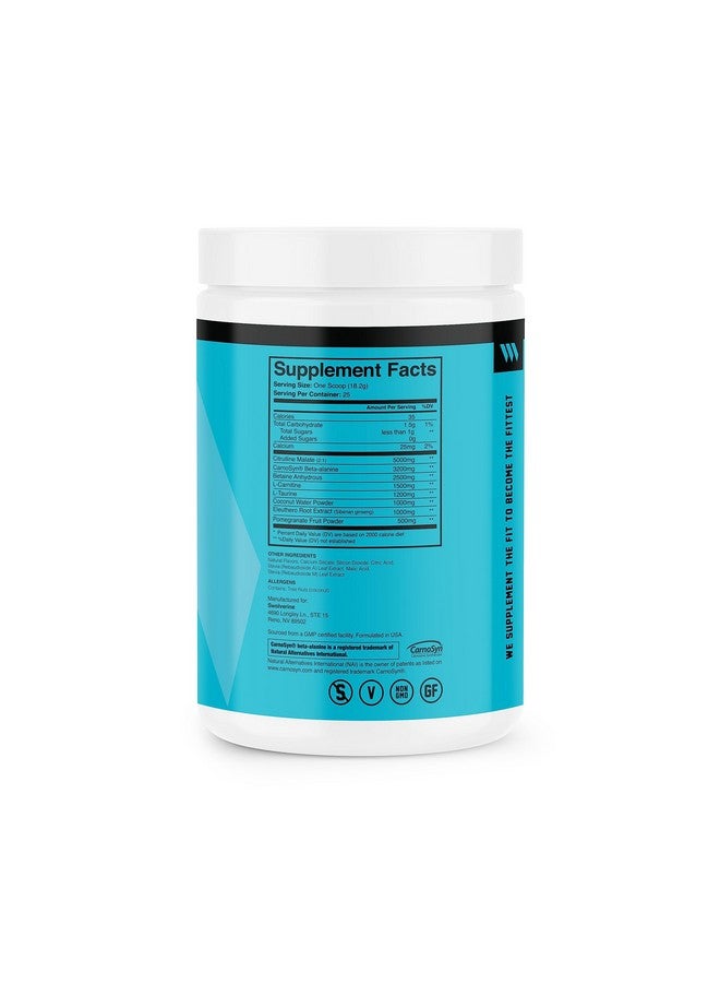Swolverine Pre-Workout | Citrulline Malate, Carnosyn Beta Alanine, Carnitine, Ginseng, Pomegranate, Betaine, Coconut Water Endurance, Energy, Strength, Vegan, Gluten Free, Non-Gmo (25 Servings) - Image 3