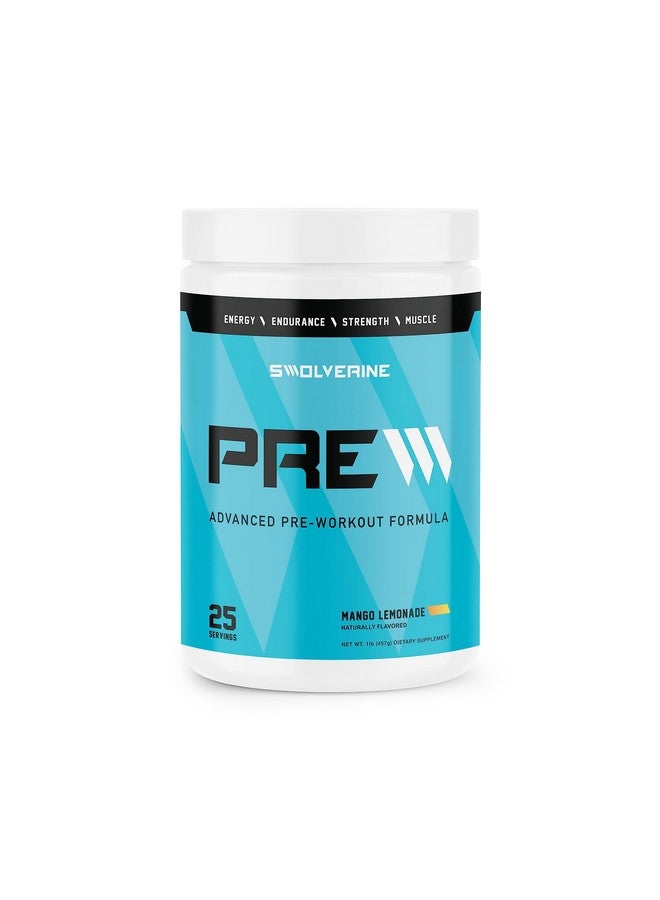 Swolverine Pre-Workout | Citrulline Malate, Carnosyn Beta Alanine, Carnitine, Ginseng, Pomegranate, Betaine, Coconut Water Endurance, Energy, Strength, Vegan, Gluten Free, Non-Gmo (25 Servings) - Image 1