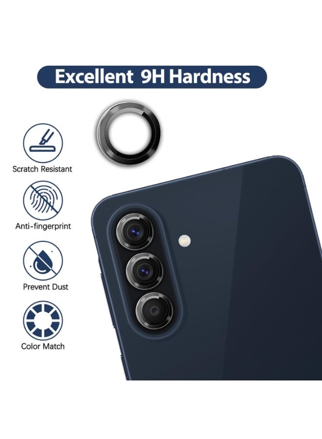 Camera Lens Protector Compatible with Samsung Galaxy A57 / Galaxy A37, [Double protection] Metal + Tempered Glass, Camera Protector for Samsung Galaxy A57 / Galaxy A37 - Image 2