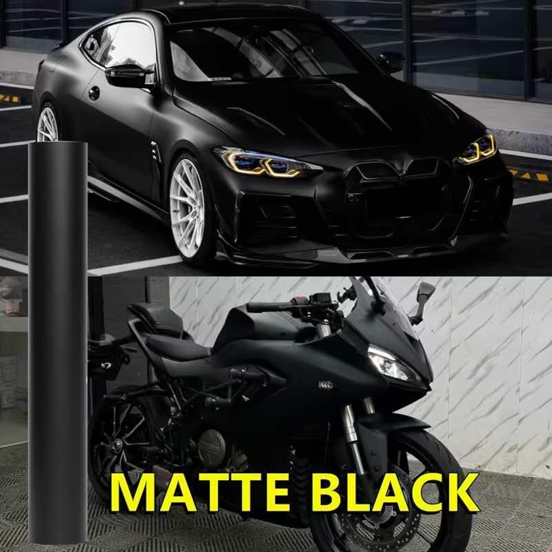 SUNBIRD Vinyl Wrap Self-Adhesive Car Stickers Decal Wrap 3D Carbon Fiber Waterproof Protection Sticker for Car,Bike Vehicle Cover Scratches, Motorcycles, Computers Styling (Matt Black, 30 x 121 cm) - Image 2