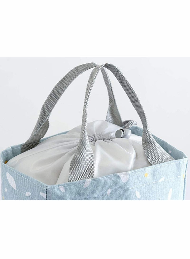 KASTWAVE حقيبة غداء، حقيبة غداء عازلة قابلة لإعادة الاستخدام، للنساء، سفر الطلاب، نزهة وصندوق غداء المدرسة 5 لتر (رمادي) - Image 2